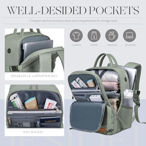 for Ryanair Cabin Bags 40x20x25 Underseat Anti Theft Carry-ons, Travel Backpack Cabin Size Hand Luggage Bag with Water Bottle Holder - Image 3