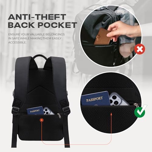 for Ryanair Cabin Bags 40x20x25 Underseat Carry On Bag,Small Travel Backpack Cabin Size for Men Women,Hand Luggage for Overnight, Weekend,Under Seat Casual Daypack for Airlines - Image 4