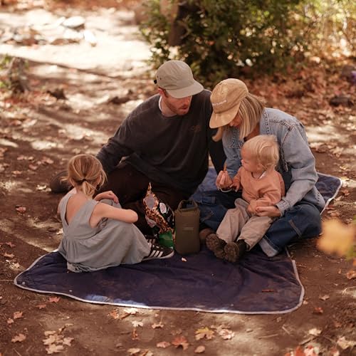 Gravel Layover Ultra-Compact Packable Down Blanket for Travel & Camping - Lightweight, Warm Travel Blanket Airplane, Car Blanket, Down Alternative Blanket- Includes Carrying Pouch (Blue) - Image 7