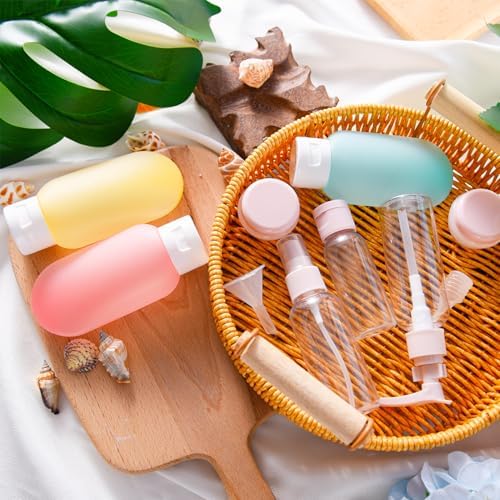 Travel Containers Kits,11 PCS Travel Accessories Leakproof Squeezable Travel Bottles Refillable Containers Kit with Bags for Cosmetic Shampoo Lotion Liquids - Image 2