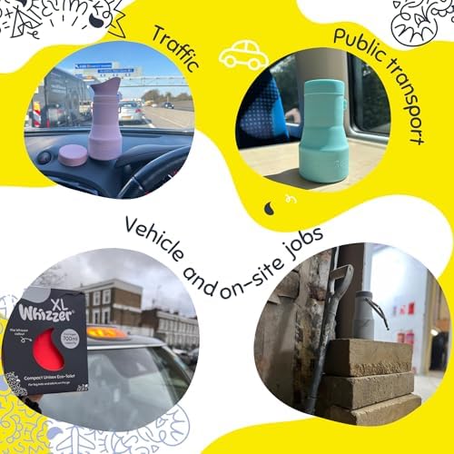 Whizzer - Discreet & Compact Travel Toilet Seen on Dragons Den | Portable & Leak Proof Silicone Pee Bottle - Festival Essentials Camping Toilet | 500ml Capacity - Image 8