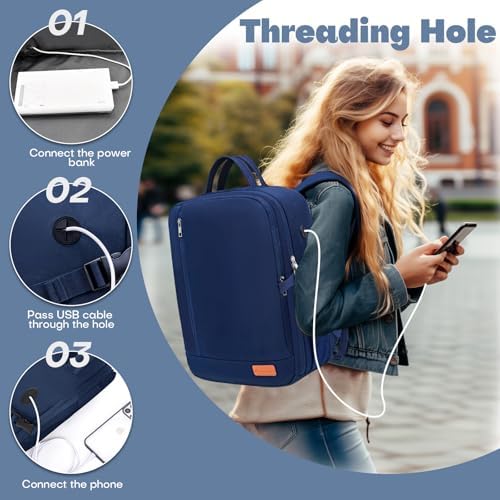 for Easyjet Cabin Bag 45x36x20 Underseat Hand Luggage Travel Backpack Rucksack Carry ons for Women Men - Image 6