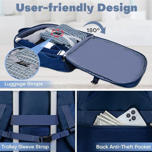 for Easyjet Cabin Bag 45x36x20 Underseat Hand Luggage Travel Backpack Rucksack Carry ons for Women Men - Image 5