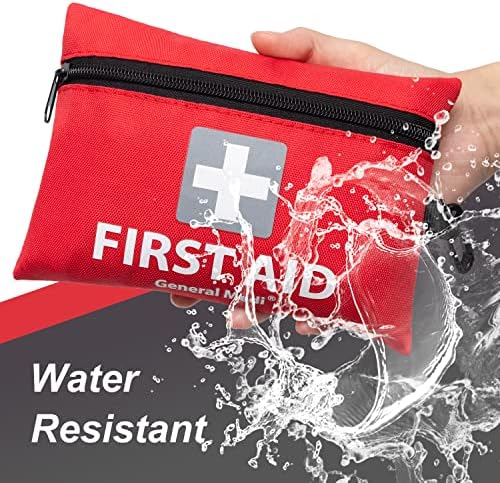 General Medi Mini First Aid Kit, 92 Pieces Small First Aid Kit - Includes Emergency Foil Blanket, Scissors for Travel, Home, Office, Vehicle, Camping, Workplace & Outdoor (Red) - Image 4
