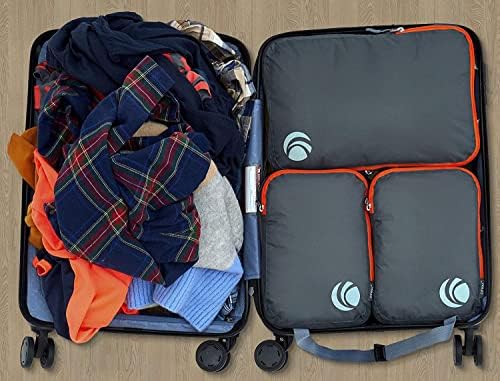 Cipway Compression Packing Cubes Set, Ultralight Expandable Travel Organizers for Carry on Luggage (Grey 3pcs) - Image 7