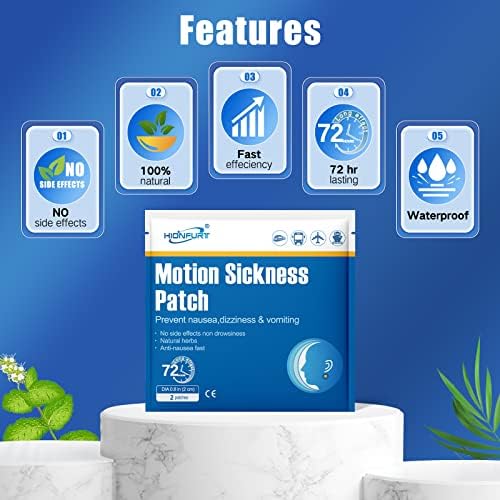 Motion Sickness Patches - 16 Count for Fast Nausea Relief in Car, Sea, Air Travel - Travel Sickness Patches Non-Drowsy, Effective, Lasts 72 Hours - Image 5