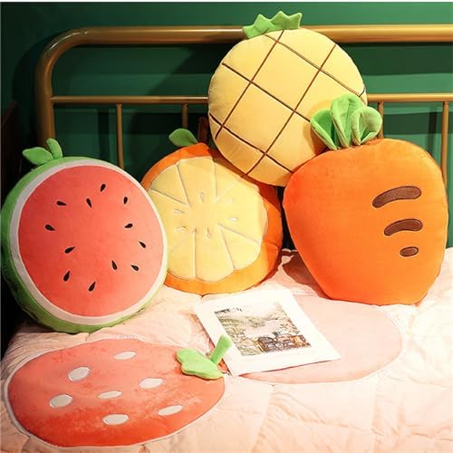 Pillow Blanket 2 in 1 Travel, Large Comfort Pillow Blanket Dual-Purpose Design Soft Warm Multi-Functional Cushion Travel for Sofa Bed Office Rest (40 * 40cm,Round-Pineapple) - Image 2