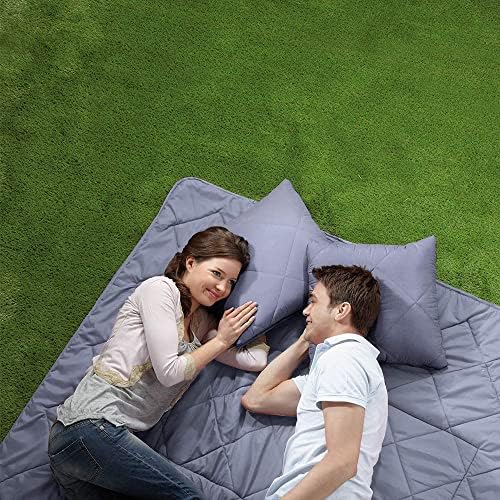Quishion – A Clever, Quality Scatter Cushion that Unzips & Unfolds into a Full Size Quilt/Blanket/Throw - Grey - Image 9
