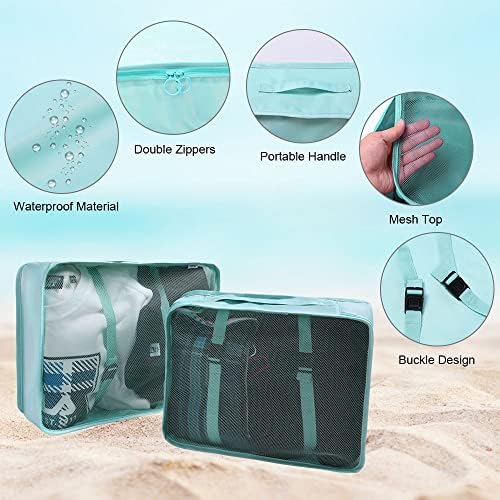 OSDUE Travel Organisers, 8pcs Packing Cubes for Suitcases, Travel Luggage Packing Organizers, Waterproof Travel Essentials Bag, Clothes Shoes Cosmetics Toiletries Storage Bags, Travel Accessories - Image 3