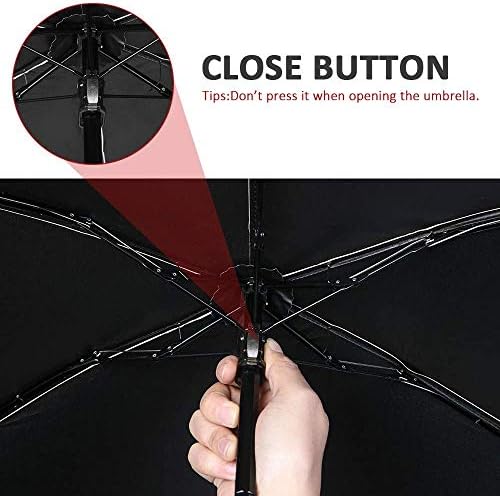 Vicloon Travel Umbrella, 6 Ribs - Small, Lightweight, Blocks UPF 50 UV, Compact for Purse and Sun Protection - Image 3