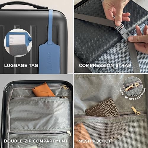 AVIO Jett Cabin Suitcase 55x40x20cm - Lightweight Double-Wheel Luggage Bag, 2 Internal Pockets, Telescopic Handle w/ 3 Heights, Durable ABS Hard Shell - Approved by Most Airlines - Image 7