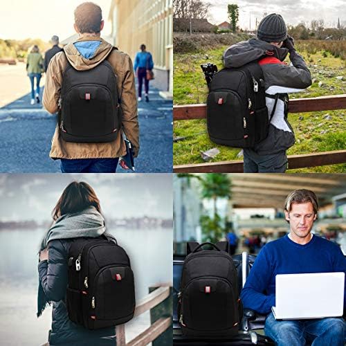 Della Gao Laptop Backpack,Extra Large Anti-Theft Business Travel Laptop Backpack Bag with USB Charging Port - Image 6