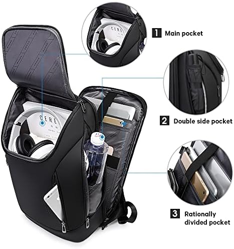 BANGE Backpack Business Smart Backpack Waterproof fit 15.6 Inch Laptop Backpack with USB Charging Port,Travel Durable Backpack - Image 2
