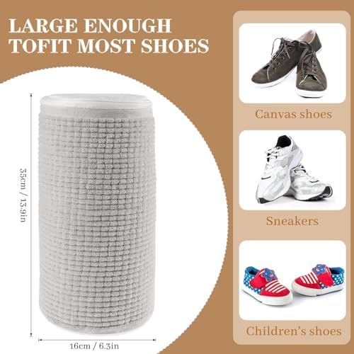 Shoe washing machine bag neaker Cleaning shoe dryer Laundry shoe bag ,Reusable,Shoe washing bag for washing machine and dryer (Light gray 1PCS) - Image 7