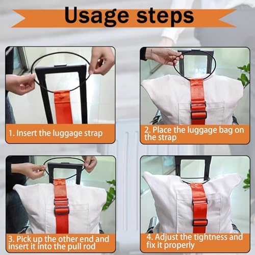 3PCS Elastic Fastening Belt for Luggage, Suitcase Straps, Luggage Strap for Suitcases, Adjustable Luggage Straps for Suitcases with Buckle Box Packing Belt Portable Travel Suitcase Accessory - Image 4