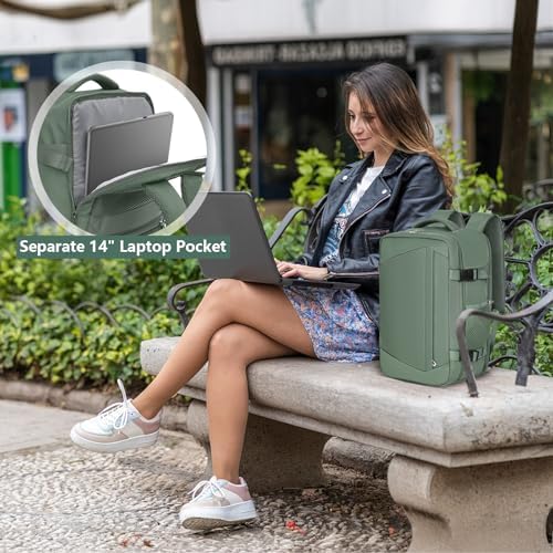 Cabin Bags 40x20x25 for Ryanair Underseat Carry-Ons Travel Bag - Hand Luggage Backpack Cabin Bag Small Size 20L - Office Daypack School Bag (Green) - Image 7