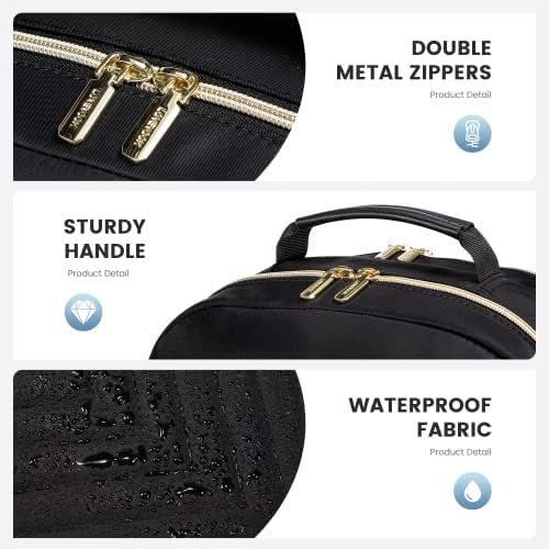 LOVEVOOK Laptop Backpack for Women 15.6 Inch, Womens Backpack for Work Business Travel School College With USB Port, Lightweight Back Pack Computer Laptop Rucksack-Black - Image 8