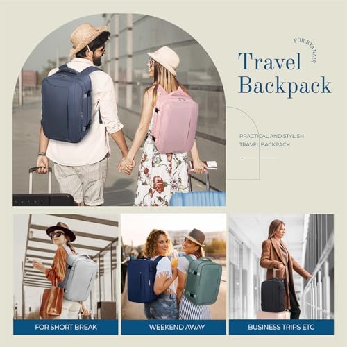 Cabin Bags 40x20x25 Underseat for Ryanair, Carry On Travel Backpack Cabin Size Rucksack Hand Luggage Bag Backpack Casual Daypack School Bag Fit 14 Inch Laptop with Cable Hole - Image 8