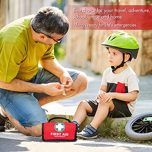 Small First Aid Kit - 100 Piece - Mini First Aid Kit for Home, Camping, Hiking, Backpacking, Travel, Vehicle, Outdoors - Emergency & Medical Supplies - Image 7