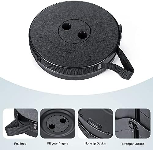 Portable Telescopic Stool, Retractable Folding Stool, Folding Stool Camping Lightweight Stool,for Garden Beach Picnic Outdoor Camping BBQ Fishing Hiking Maximum Load 397 lb (Black) - Image 5