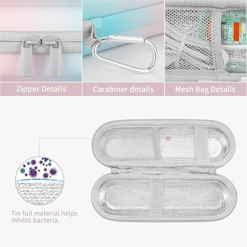 Case for Braun Oral B/Oral-b Pro/Philips Sonicare/Sonic Electric Toothbrush with Accessories Storage, Portable Holder Travel Protective Cover (Gradient Inner Gray), 108 g (YSB) - Image 3