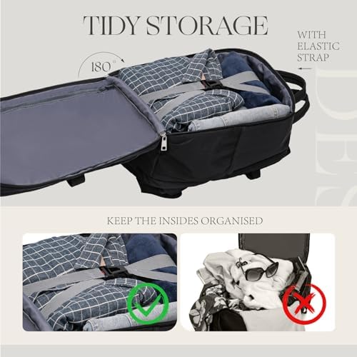 for Ryanair Cabin Bags 40x20x25 Underseat Anti Theft Carry-ons, Travel Backpack Cabin Size Hand Luggage Bag with Water Bottle Holder - Image 5
