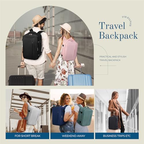 Cabin Bags 40x20x25 Underseat for Ryanair, Carry On Travel Backpack Cabin Size Rucksack Hand Luggage Bag Backpack Casual Daypack School Bag Fit 14 Inch Laptop with Cable Hole - Image 8