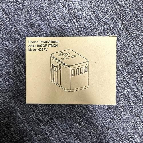 Universal Travel Adapter, Worldwide Travel Adapter with 2 USB A and 3 USB C Ports International Travel Plug Adapter with EU UK USA AU Plugs Power Socket Charger for Multi Countries - Image 10