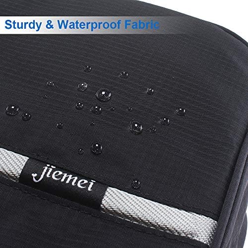 jiemei Hanging Toiletry Bag Waterproof, Travel Wash Bag for Men & Women with 4 Compartments, Foldable Compact Size, Super Durable Fabric - Image 5