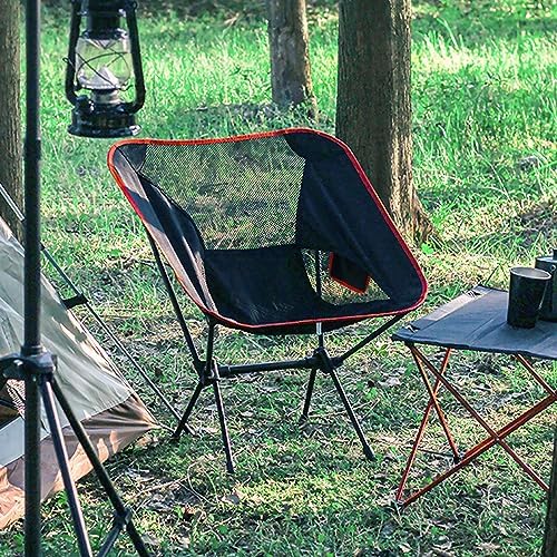 Folding Camping Chairs, Ultralight Portable Chairs with Carry Bag,Lightweight Camping Chair for , Camping, Picnic, Fishing, Hiking,Travel,Heavy Duty 120kg Capacity, Black, 59 x 52 x 64 cm - Image 8