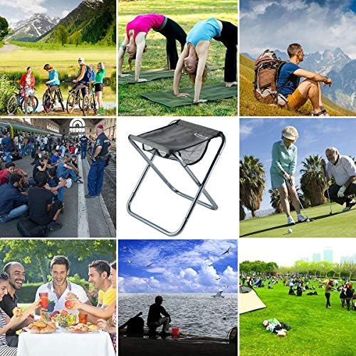 Small Portable Folding Stool,Mini Outdoor Camping Folding Chairs,Collapsible Camp Stool Lightweight for Camping,Fishing,Picnic,Travel and Hiking - Image 8