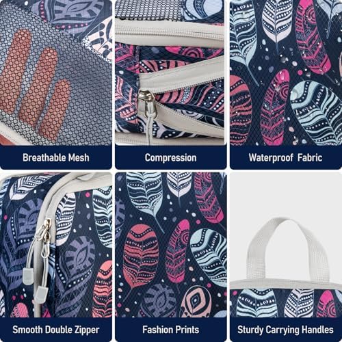Compression Packing Cubes for Travel, Travel Essentials Luggage Organizer bags for Suitcase, Durable Compression Travel Packing Cubes for Carry on Backpack - Image 3