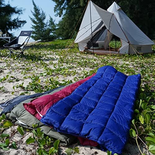 KingCamp Camping Blanket Lightweight Outdoor, Travel Blanket Multifunctional Warm, Sleeping Blankets Ultralight with Snap Button, Sleeping Quilt for Picnics Beach Camping Hiking Car Indoor - Image 10
