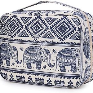 Travel Hanging Toiletry Wash Bag Makeup Cosmetic Organizer for Women Waterproof (Elephant)