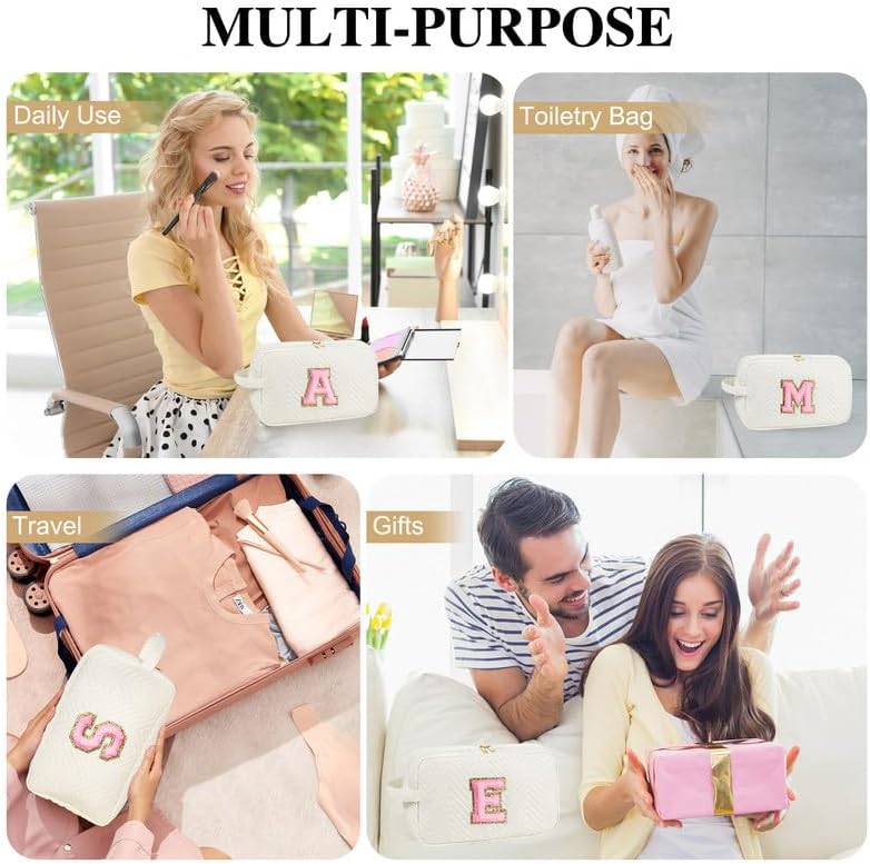 Toiletry Bag for Women - Personalised Makeup Bag Portable Travel Wash Bag Make Up Bag with Handle Birthday Gifts - Image 5