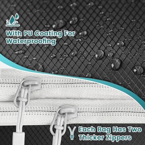 Compression Packing Cubes for Backpack, Travel Packing Cubes for Suitcases Waterproof Suitcase Organiser Bags for Travel Suitcase Luggage Packing Organizer Bags - Image 2